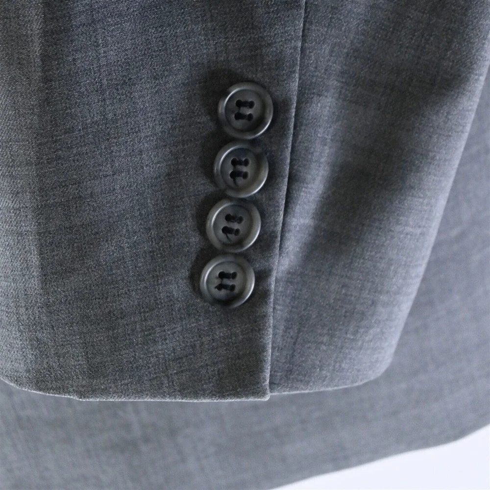 Joseph Abboud 44R Gray Freedom USA Made 2 Button‎ Blazer Jacket Sport Coat_6
